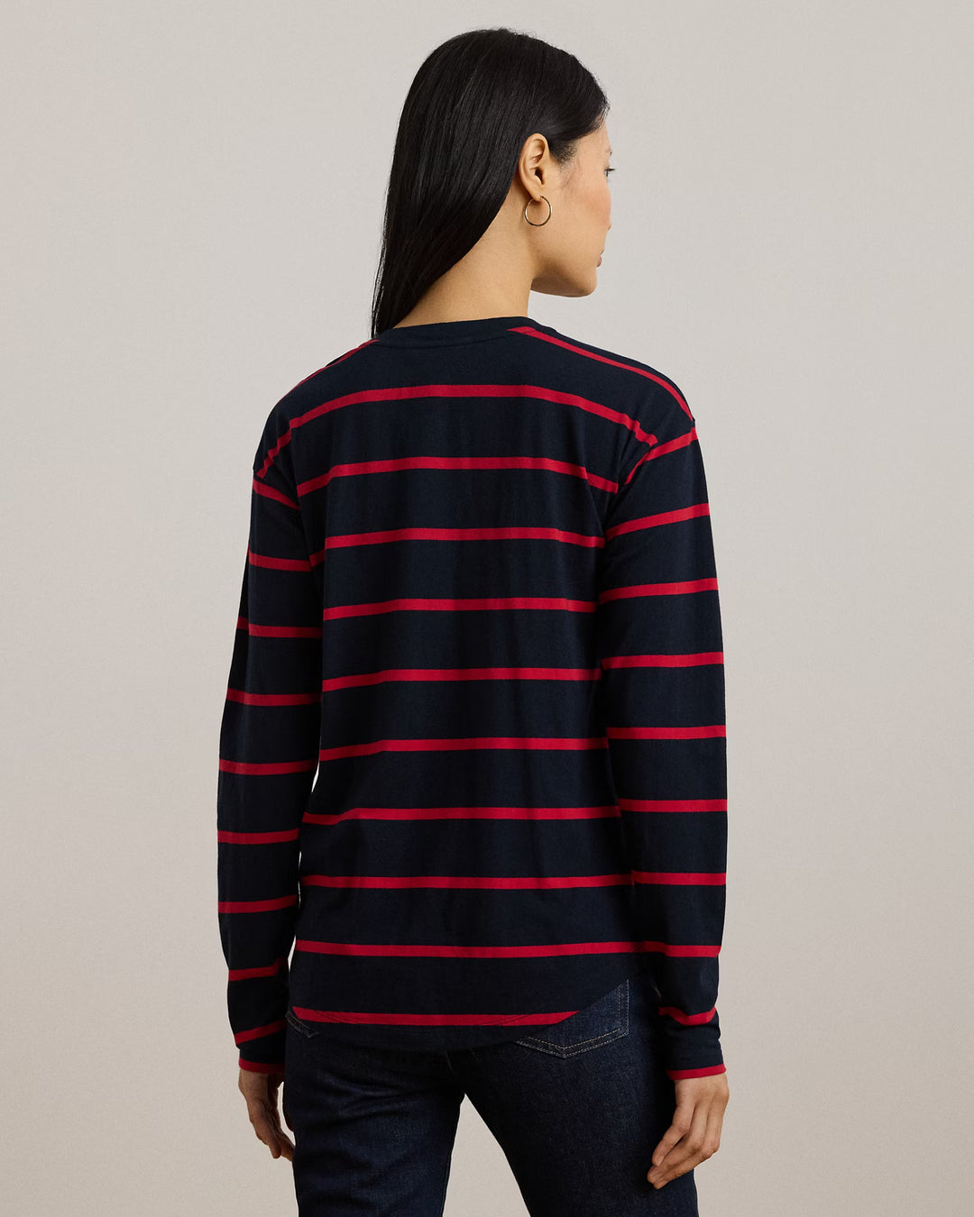 Ralph Lauren Striped Jersey Long-Sleeve Tee