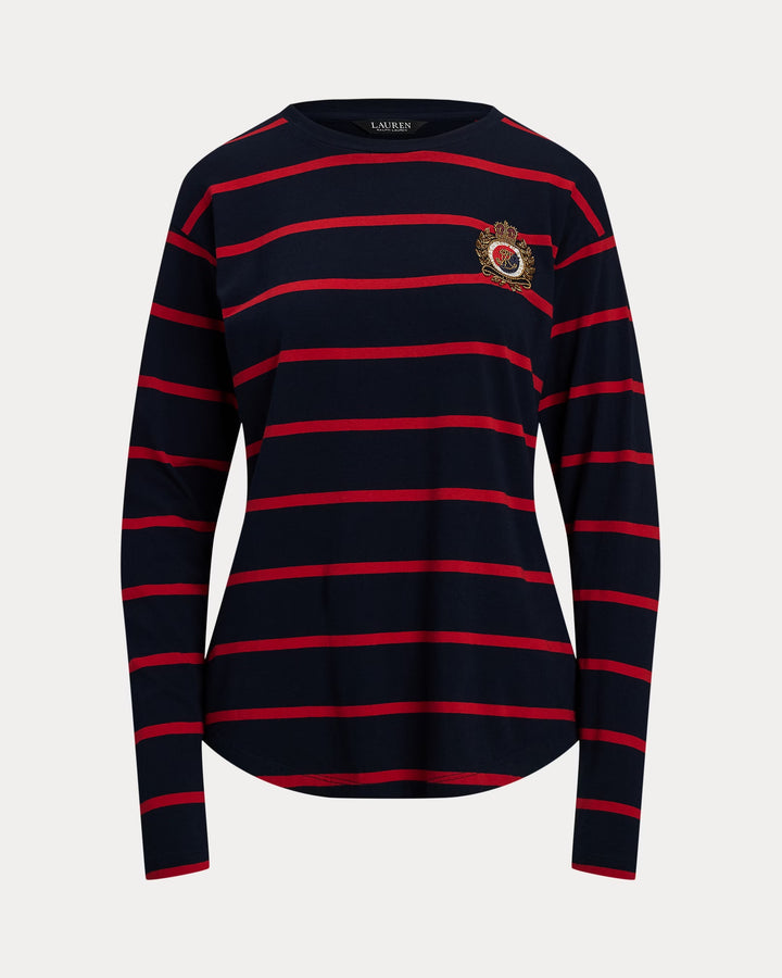 Ralph Lauren Striped Jersey Long-Sleeve Tee