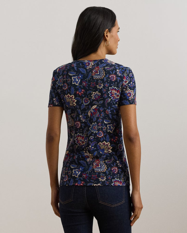 Ralph Lauren Floral Stretch Cotton Crewneck Tee