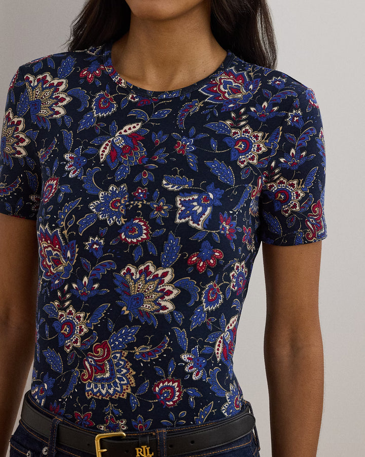 Ralph Lauren Floral Stretch Cotton Crewneck Tee