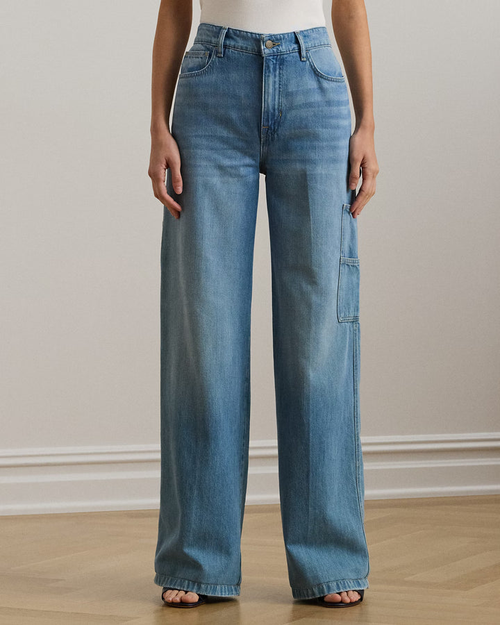 Ralph Lauren High-Rise Wide-Leg Carpenter Jean