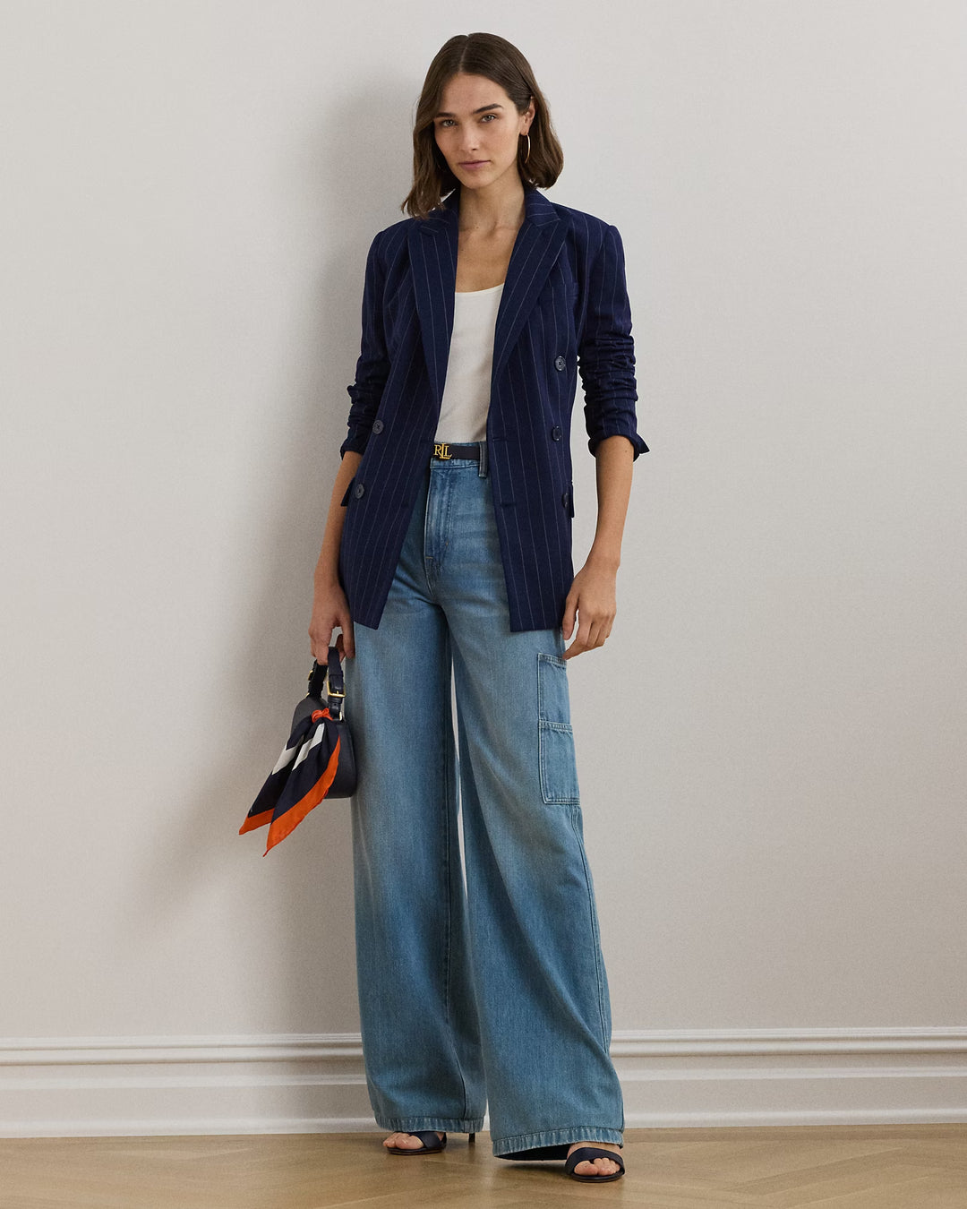 Ralph Lauren High-Rise Wide-Leg Carpenter Jean