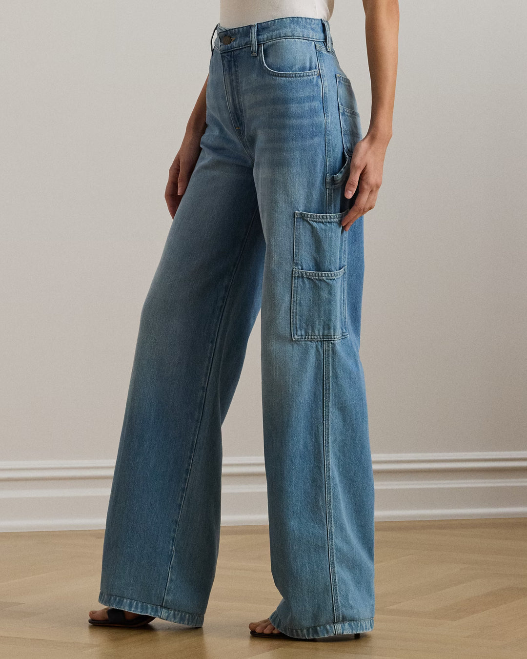 Ralph Lauren High-Rise Wide-Leg Carpenter Jean