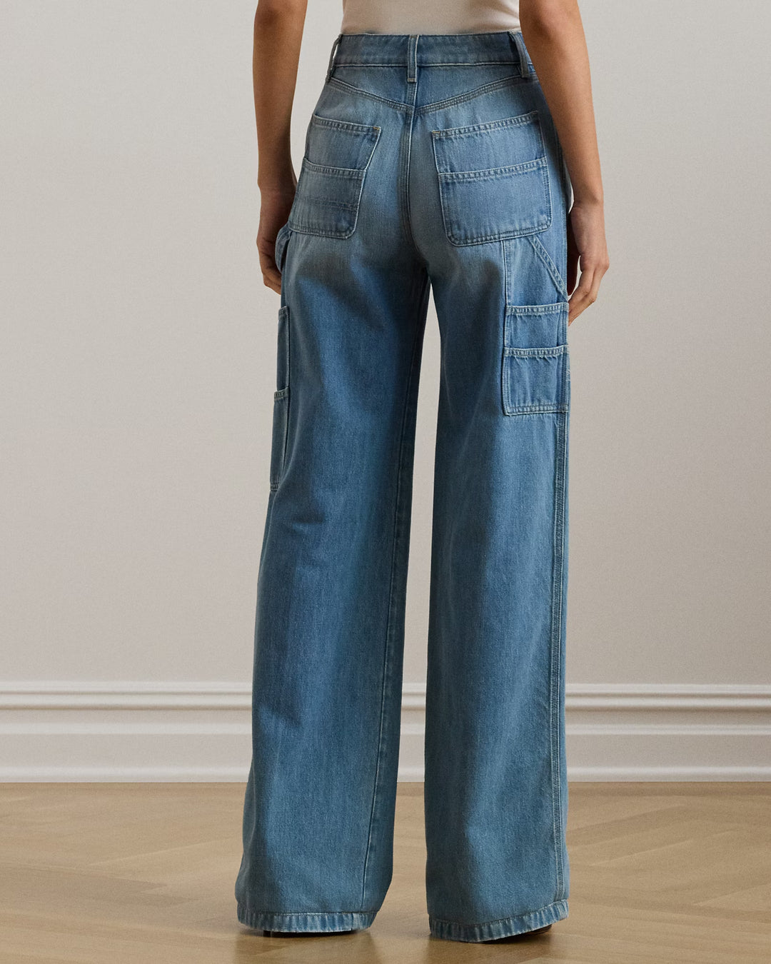 Ralph Lauren High-Rise Wide-Leg Carpenter Jean