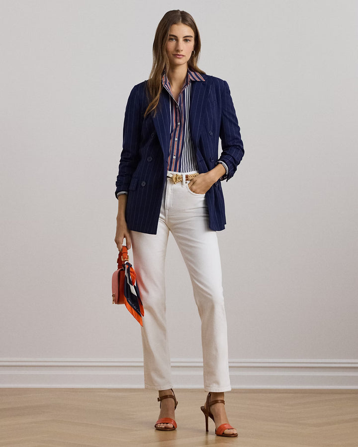 Ralph Lauren High-Rise Straight Ankle Jean