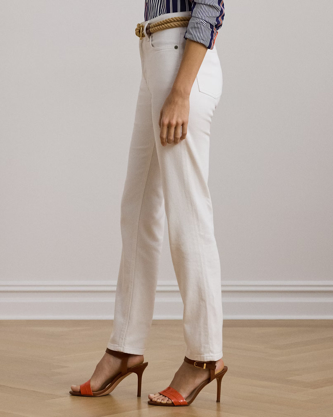 Ralph Lauren High-Rise Straight Ankle Jean