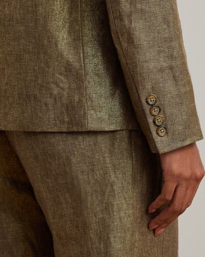 Ralph Lauren Metallic Linen Blazer