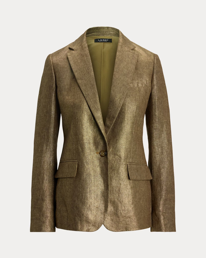 Ralph Lauren Metallic Linen Blazer