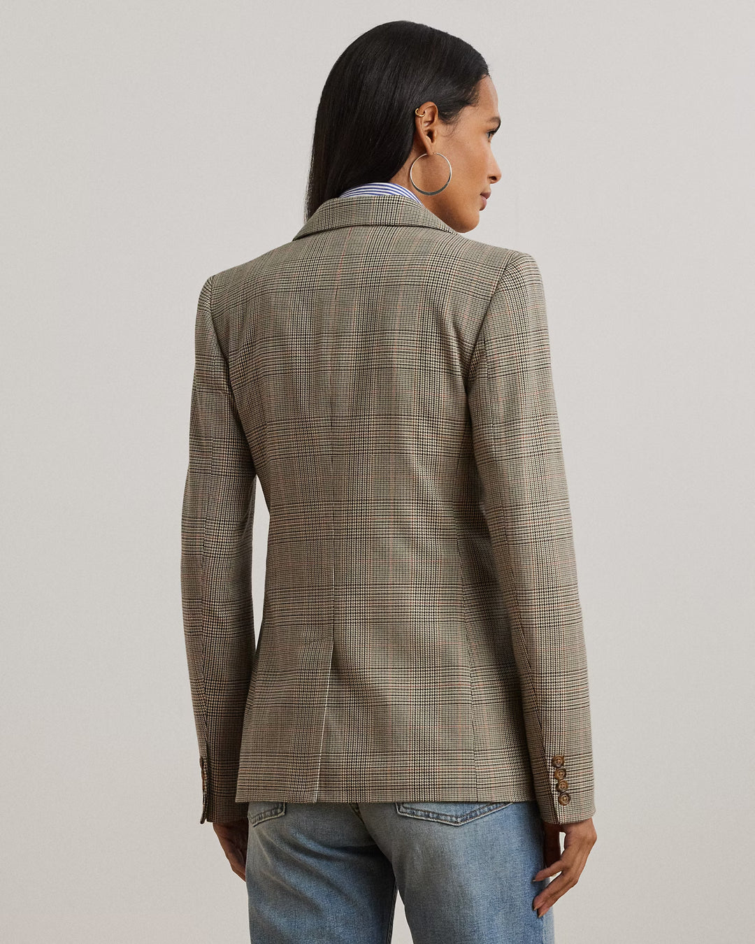 Ralph Lauren Glen Plaid Cotton-Blend Twill Blazer