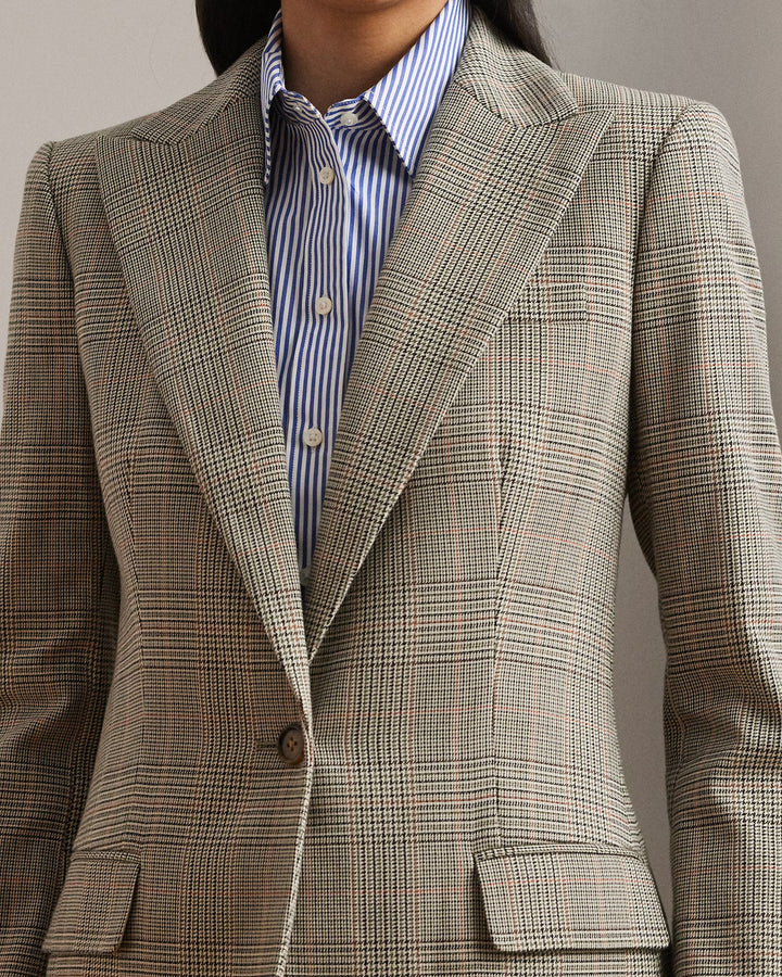 Ralph Lauren Glen Plaid Cotton-Blend Twill Blazer