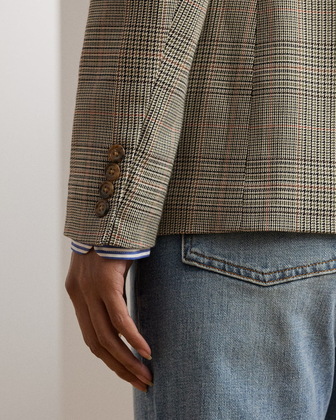 Ralph Lauren Glen Plaid Cotton-Blend Twill Blazer