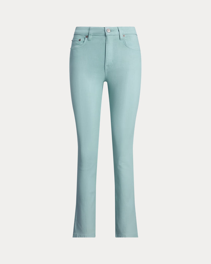 Ralph Lauren Coated High-Rise Straight Ankle Jean