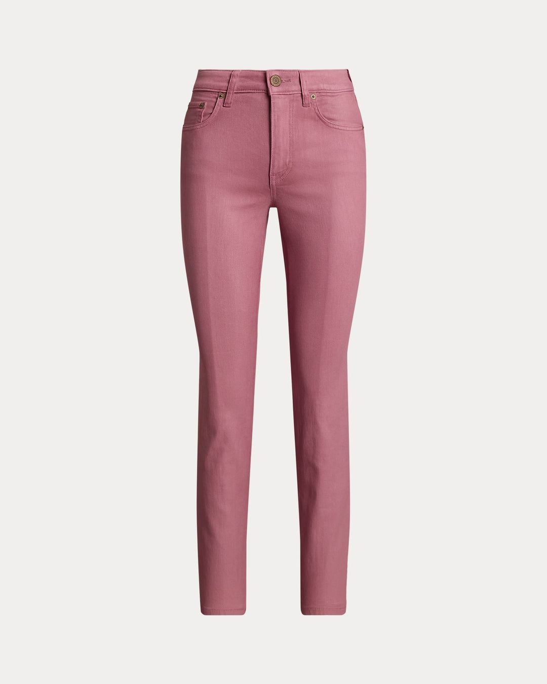 Ralph Lauren Coated High-Rise Straight Ankle Jean
