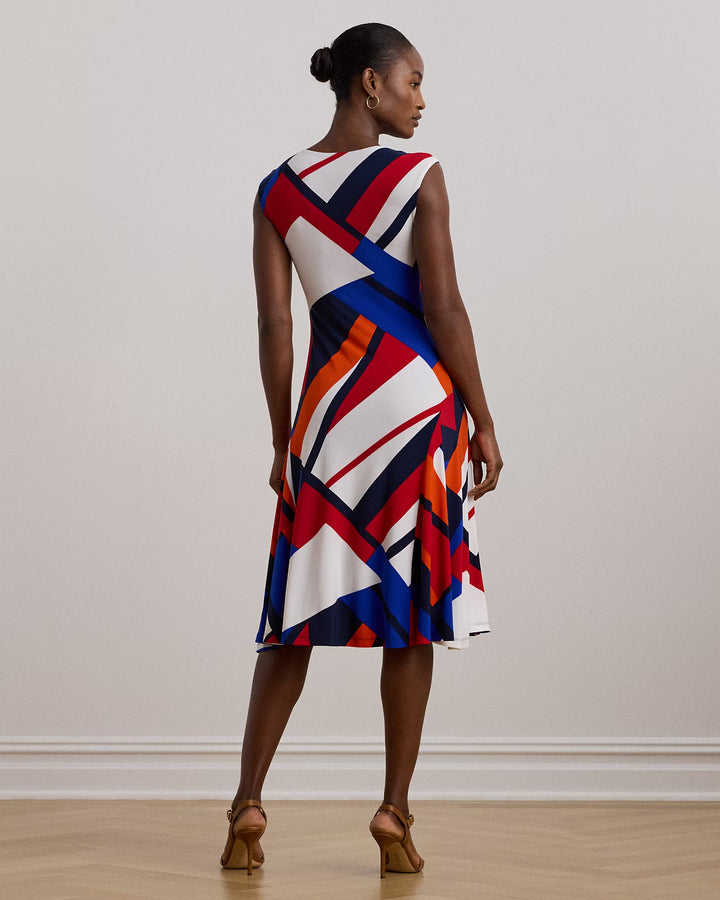 Ralph Lauren Print Stretch Jersey Dress