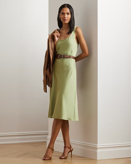 Ralph Lauren Charmeuse Sleeveless Cocktail Dress
