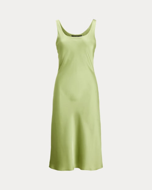 Ralph Lauren Charmeuse Sleeveless Cocktail Dress