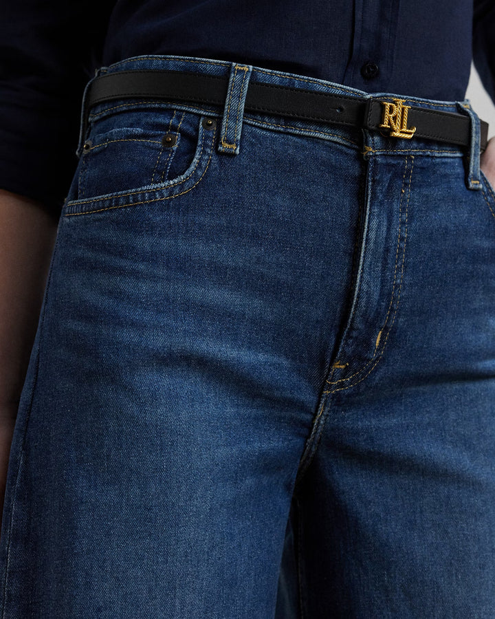 Ralph Lauren High-Rise Wide-Leg Cropped Jean
