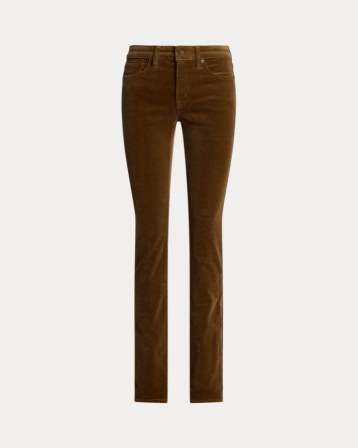 Ralph Lauren Stretch Corduroy Mid-Rise Straight Pant