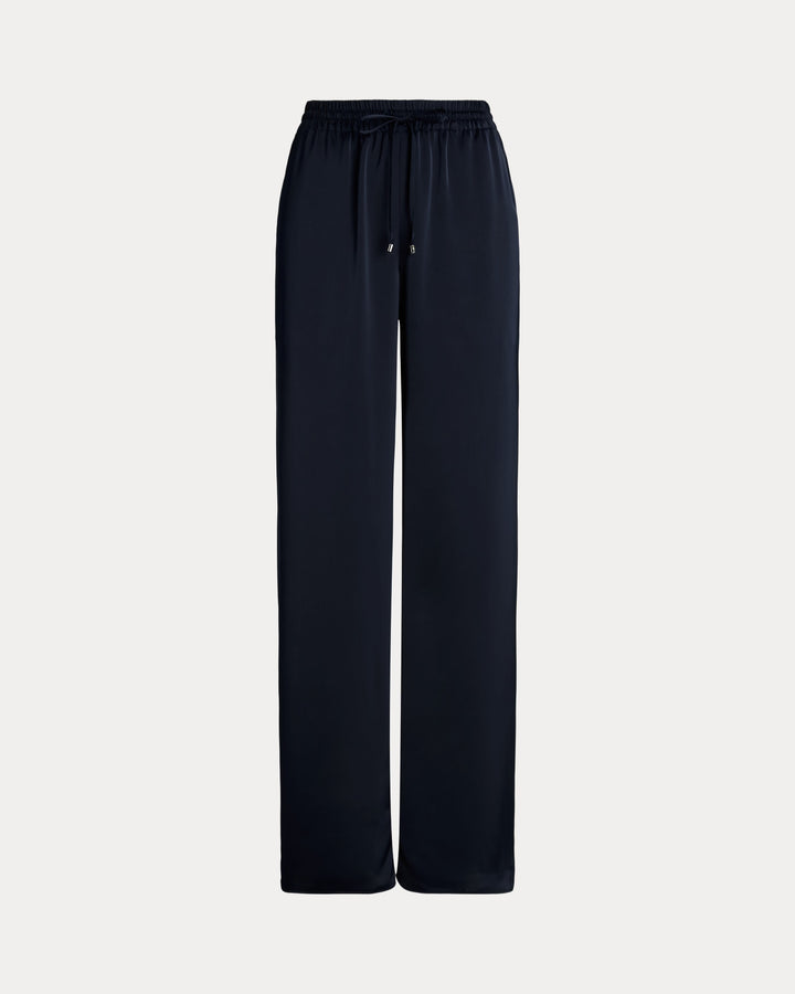 Ralph Lauren Satin Charmeuse Wide-Leg Pant