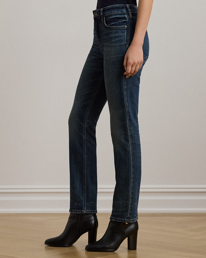Ralph Lauren High-Rise Straight Ankle Jean