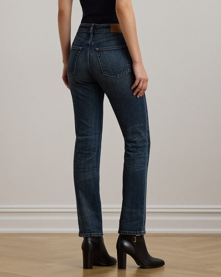 Ralph Lauren High-Rise Straight Ankle Jean