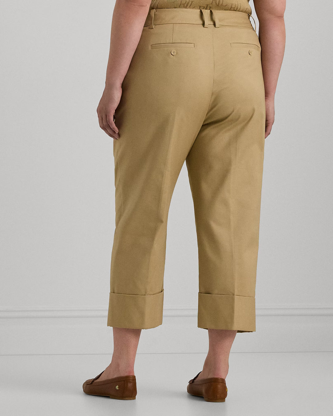 Ralph Lauren Double-Faced Stretch Cotton Ankle Pant