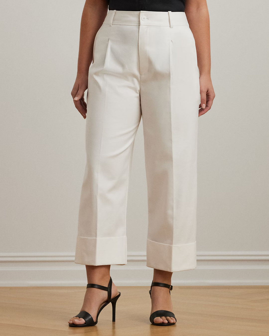 Ralph Lauren Double-Faced Stretch Cotton Ankle Pant