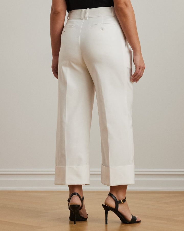 Ralph Lauren Double-Faced Stretch Cotton Ankle Pant