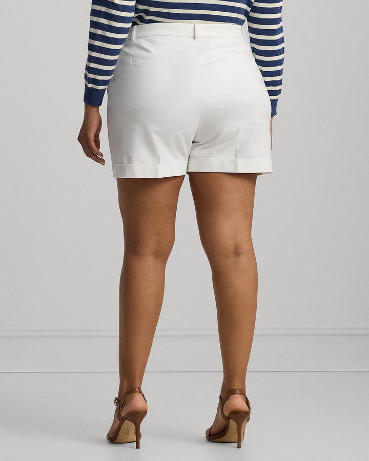 Ralph Lauren Pleated Double-Faced Cotton Short