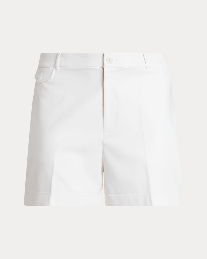 Ralph Lauren Pleated Double-Faced Cotton Short
