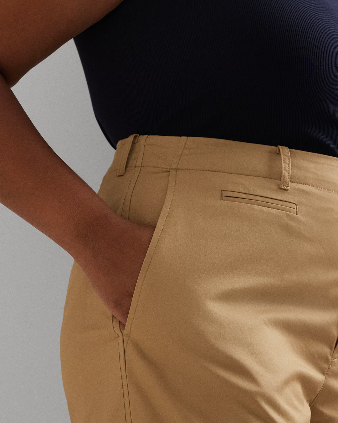 Ralph Lauren Cotton Twill High-Rise Pant