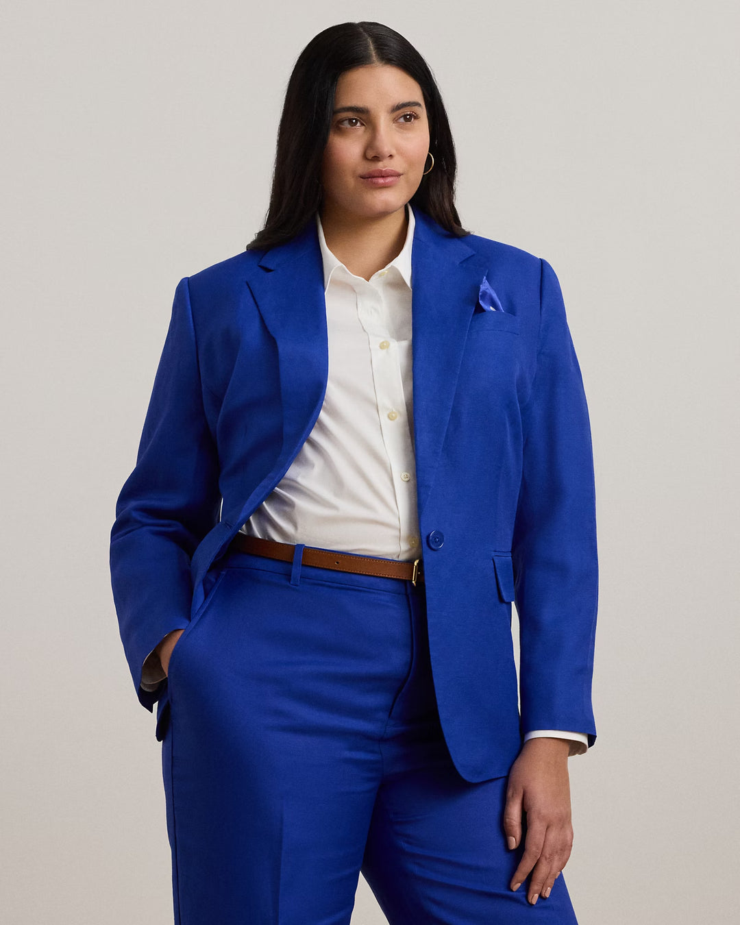 Ralph Lauren Linen-Blend Twill Blazer