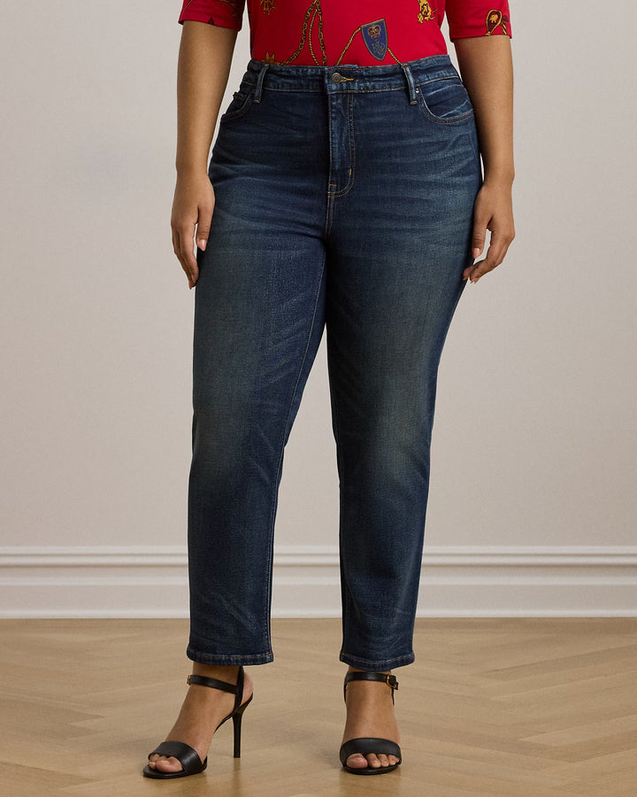 Ralph Lauren High-Rise Straight Ankle Jean