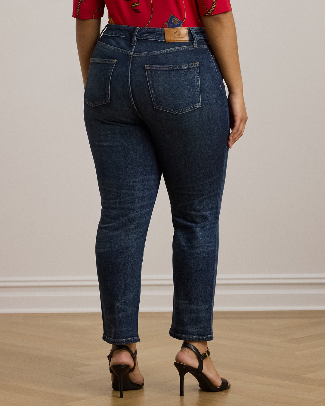 Ralph Lauren High-Rise Straight Ankle Jean