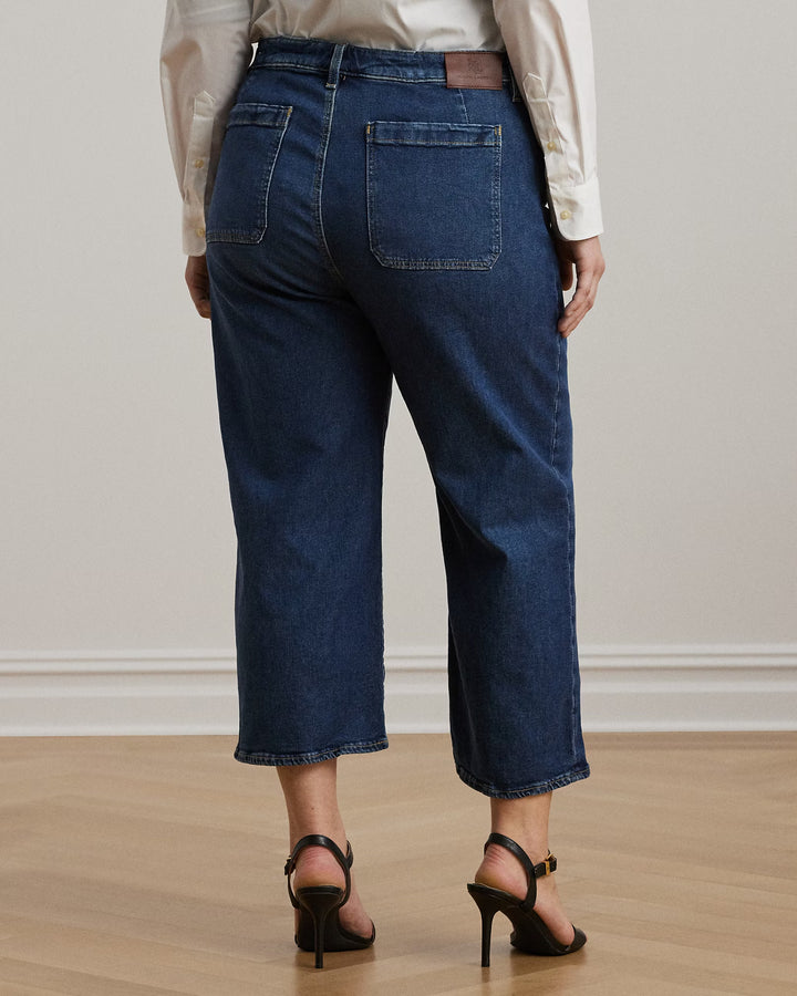 Ralph Lauren High-Rise Wide-Leg Cropped Jean