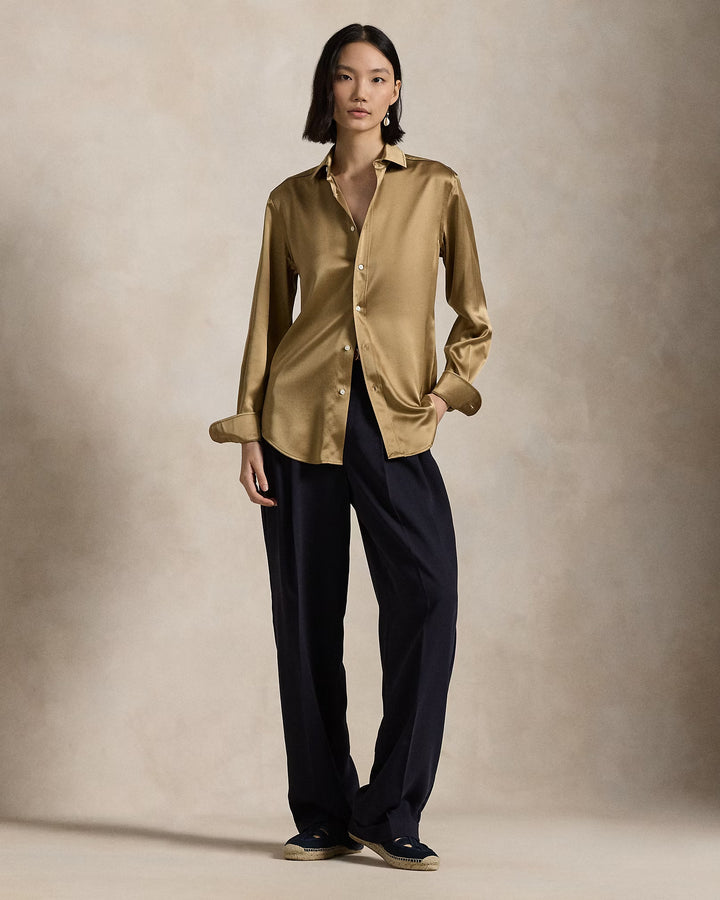 Ralph Lauren Slim Fit Silk Shirt Save your Wishlist