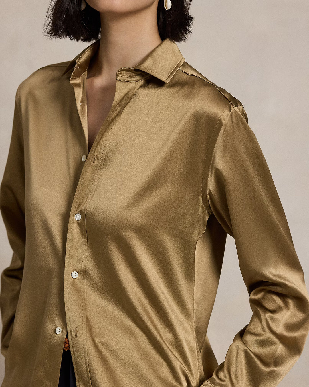 Ralph Lauren Slim Fit Silk Shirt Save your Wishlist
