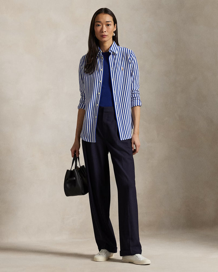 Ralph Lauren Striped Knit Oxford Cotton Shirt Save your Wishlist