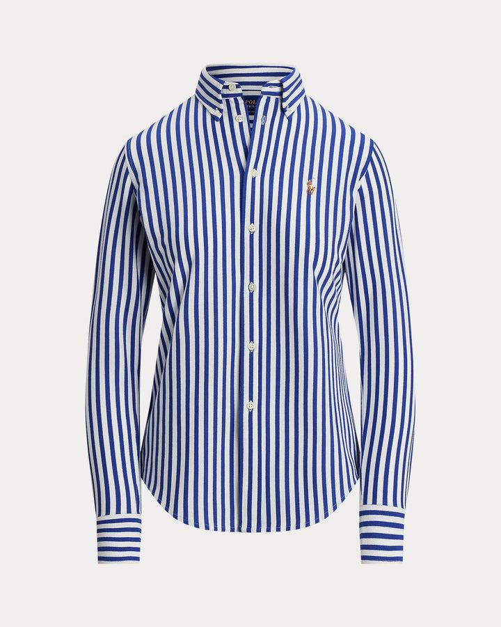 Ralph Lauren Striped Knit Oxford Cotton Shirt Save your Wishlist