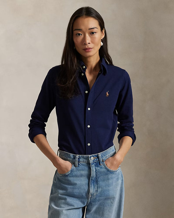 Ralph Lauren Slim Fit Knit Cotton Oxford Shirt Save your Wishlist