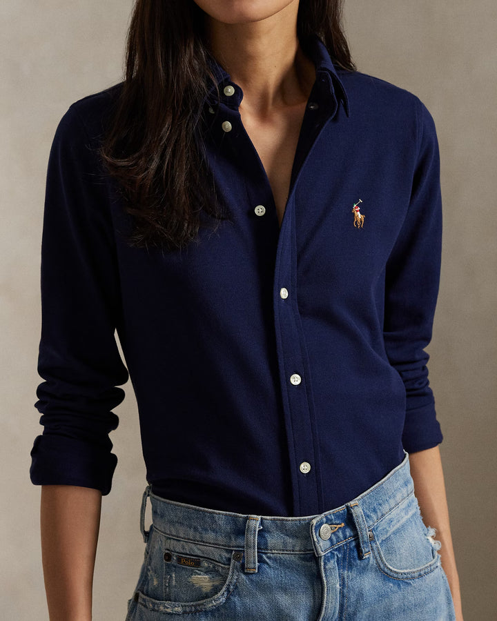 Ralph Lauren Slim Fit Knit Cotton Oxford Shirt Save your Wishlist