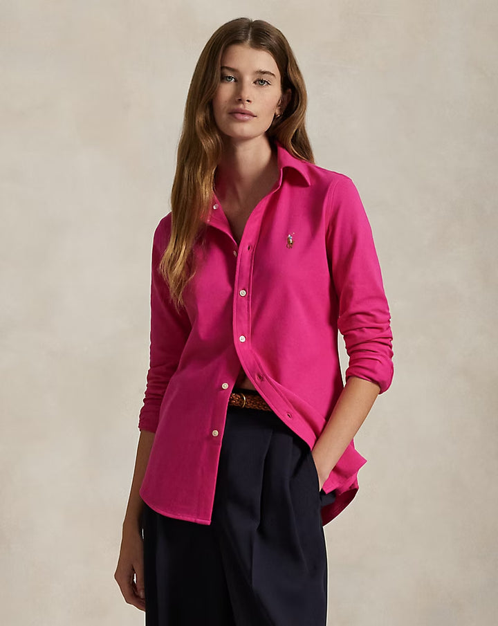 Ralph Lauren Slim Fit Knit Cotton Oxford Shirt Save your Wishlist