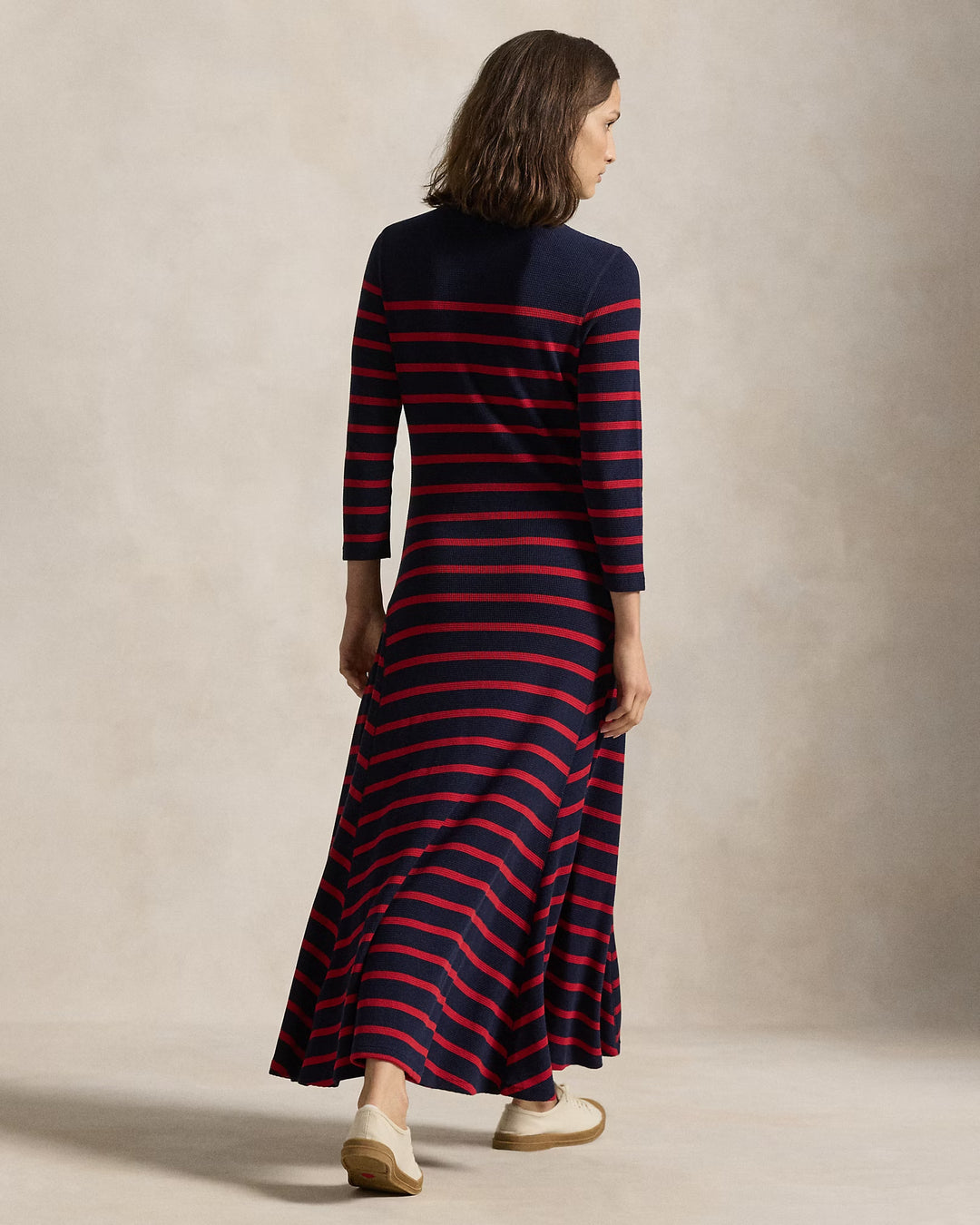 Ralph Lauren Striped Waffle-Knit Dress