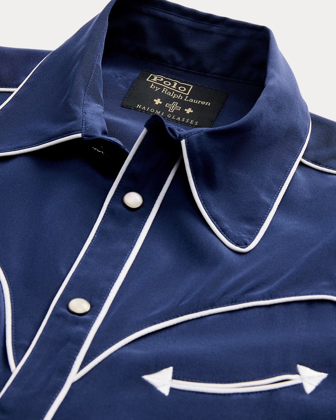 Ralph Lauren PRL x Naiomi Glasses Silk Western Shirt Save your Wishlist