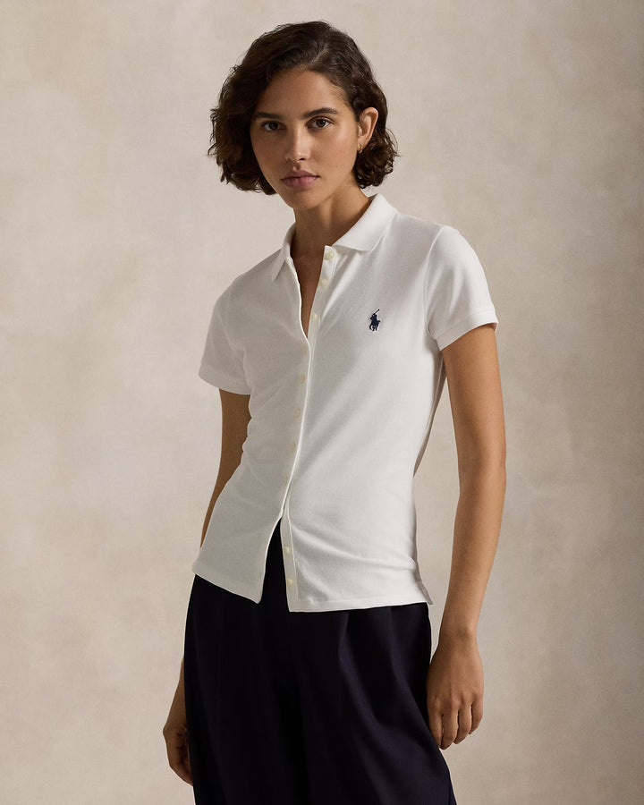 Ralph Lauren Buttoned-Placket Polo Shirt