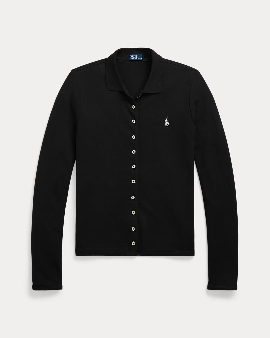 Ralph Lauren Buttoned-Placket Long-Sleeve Polo Shirt