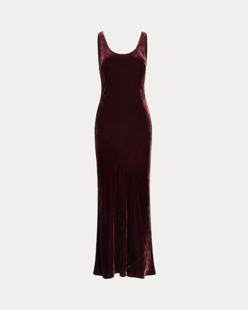 Ralph Lauren Velvet Scoopneck Tank Dress