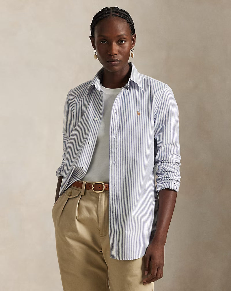 Ralph Lauren Stretch Slim Fit Striped Oxford Shirt Save your Wishlist