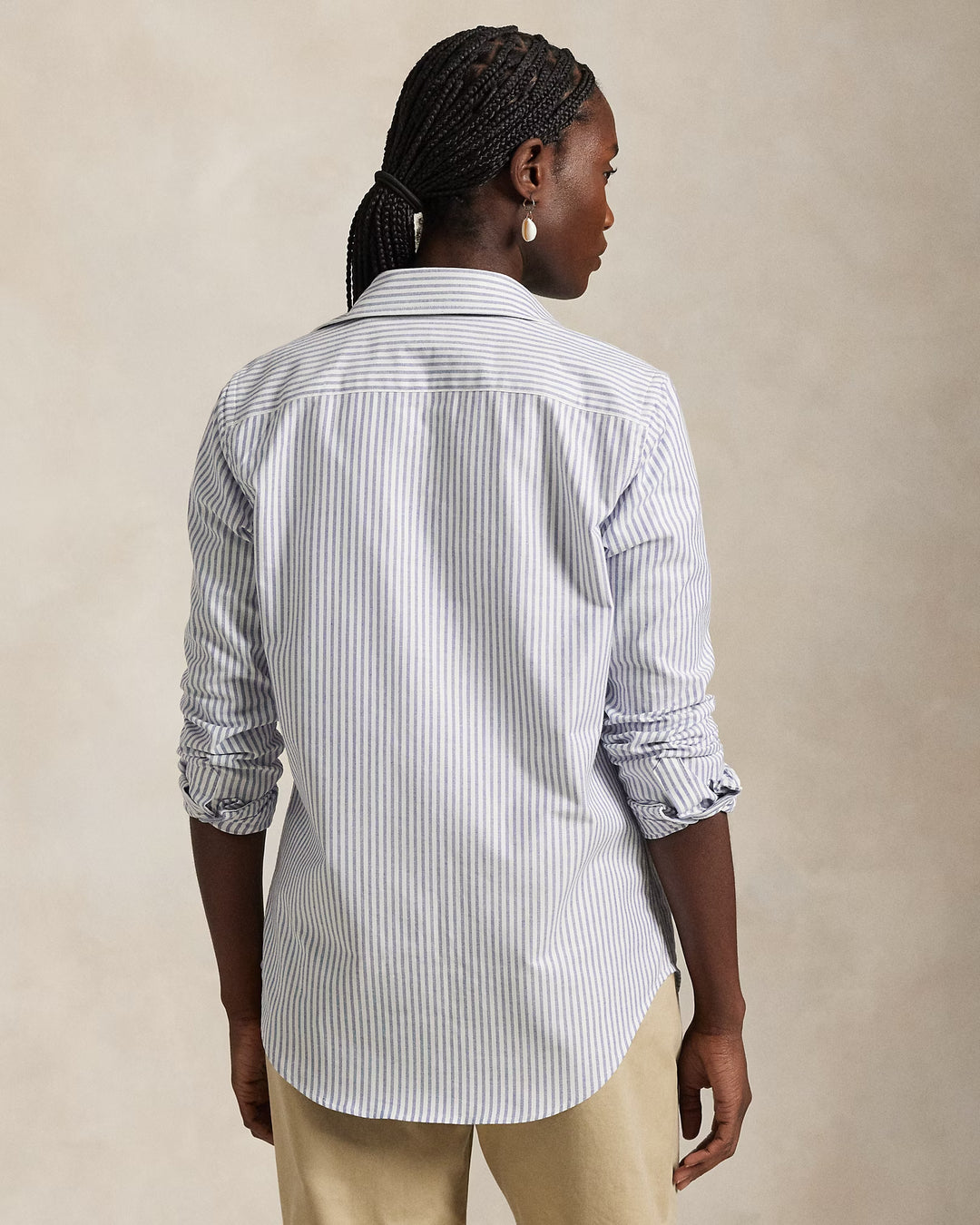 Ralph Lauren Stretch Slim Fit Striped Oxford Shirt Save your Wishlist