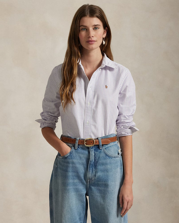 Ralph Lauren Stretch Slim Fit Striped Oxford Shirt Save your Wishlist